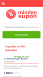 Mobile Screenshot of mindenkupon.hu