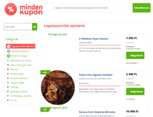 Tablet Screenshot of mindenkupon.hu